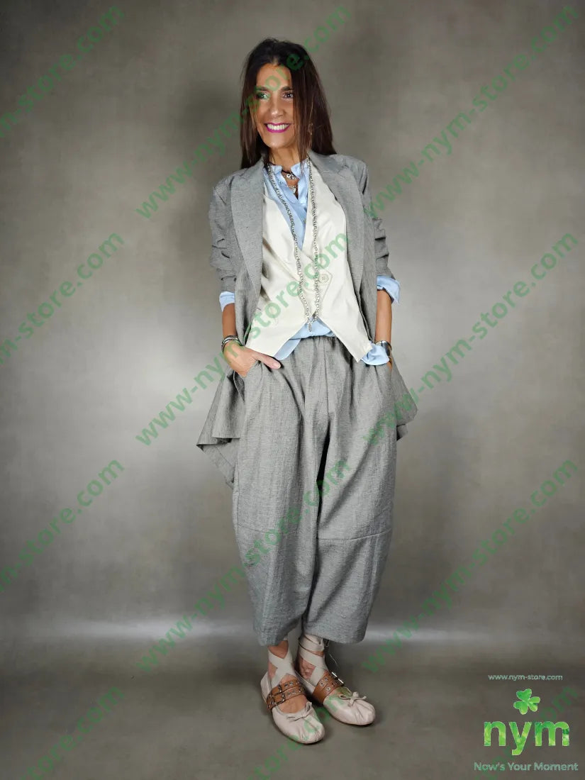 pantalone lino ad anfora 51pl40co9li PANTALONE