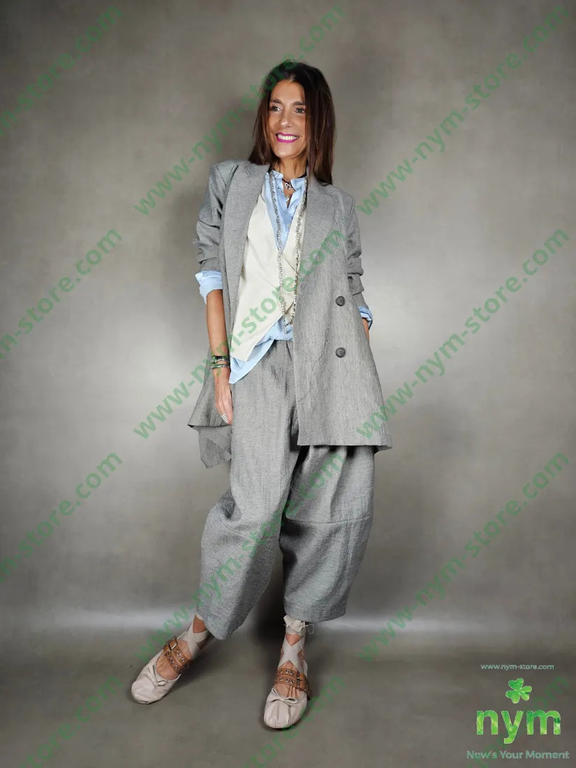 pantalone lino ad anfora 51pl40co9li PANTALONE