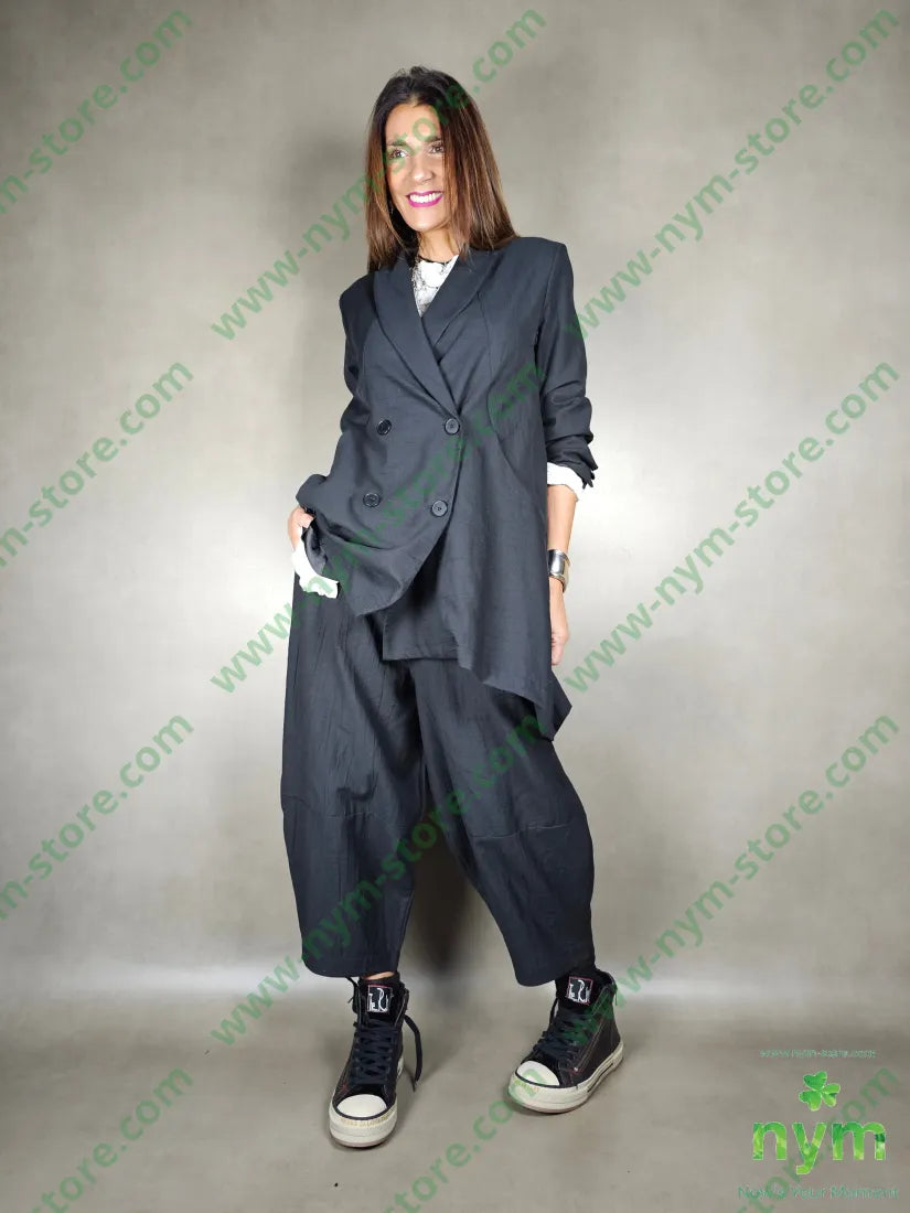 pantalone lino ad anfora 51pl40co9li PANTALONE