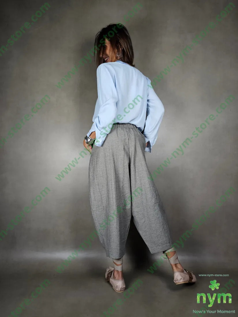 pantalone lino ad anfora 51pl40co9li PANTALONE