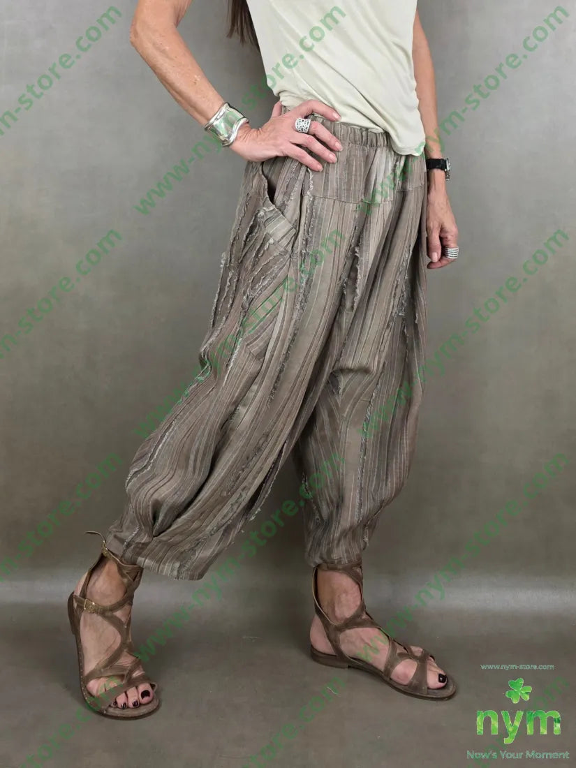 pantalone maltinto destroyed 50tc35vi15li - U / FANGO / PE26 - PANTALONE