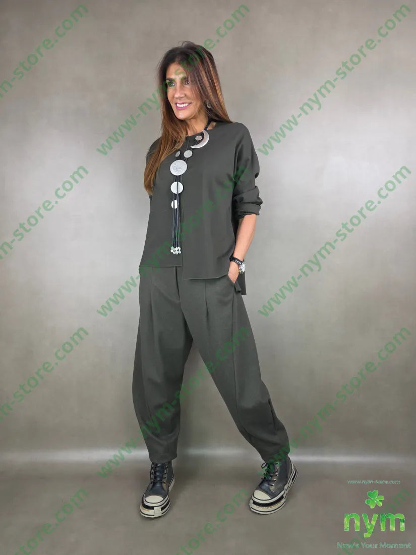 pantalone mano calda dettaglio imbuto 65vi30ny5ea PANTALONE