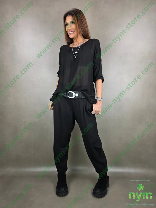 pantalone mano calda dettaglio imbuto 65vi30ny5ea PANTALONE