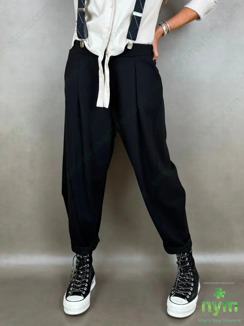 Pantalone mano calda tasche asola dietro 65co30pa5ea - U / NERO / AI26 - PANTALONE