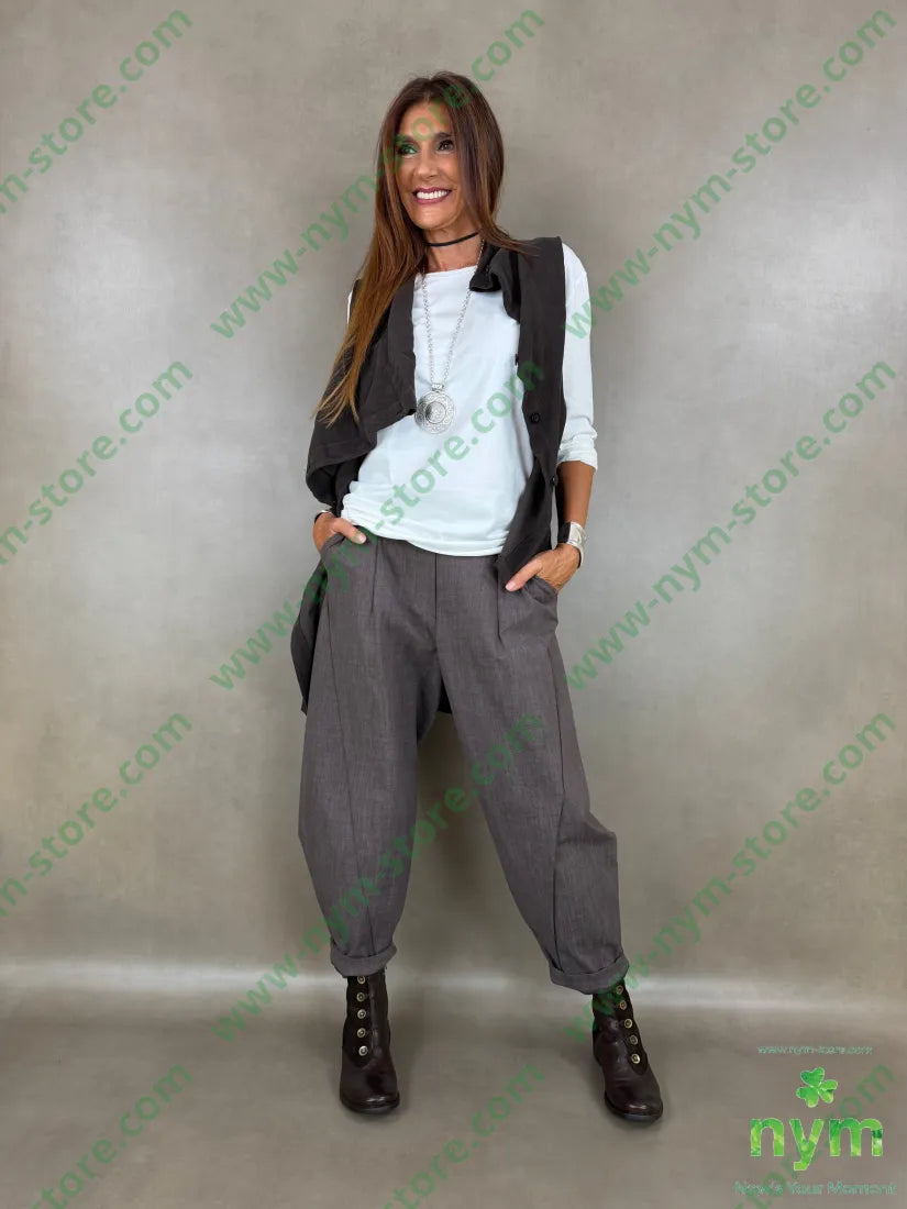 pantalone melange tasche asola 65vi30ny5ea - U / FANGO S. / AI26 - PANTALONE