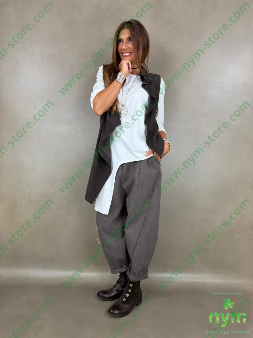 pantalone melange tasche asola 65vi30ny5ea - U / FANGO S. / AI26 - PANTALONE