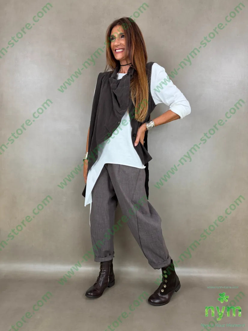 pantalone melange tasche asola 65vi30ny5ea - U / FANGO S. / AI26 - PANTALONE