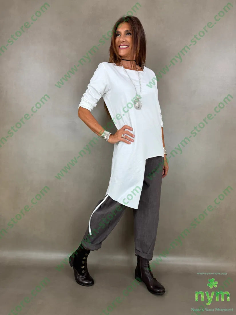 pantalone melange tasche asola 65vi30ny5ea - PANTALONE