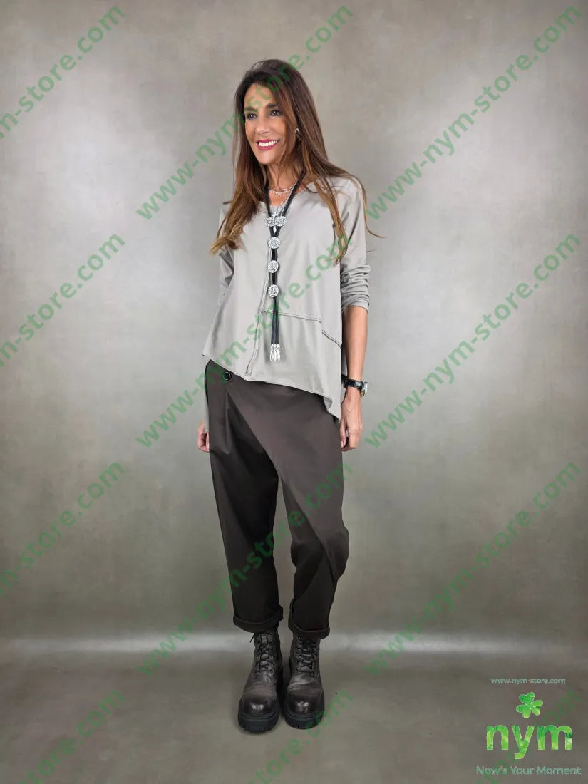 pantalone mezzo pareo un bottone centro 66co29pa5ea PANTALONE