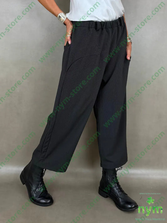 pantalone micro gessato 64pl30vi6ea - U / NERO / AI26 - PANTALONE