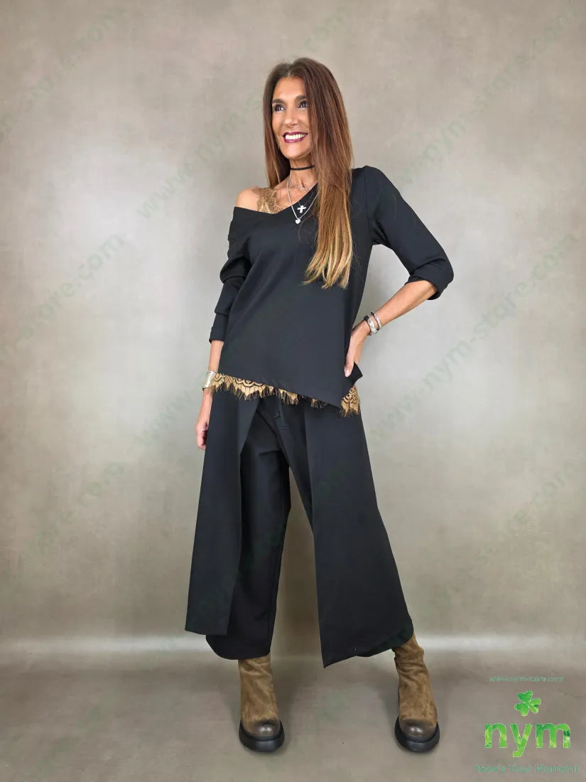 Pantalone Milano Stitch doppio pannello N 60vi35pa5ea - U / NERO / AI26 - PANTALONE