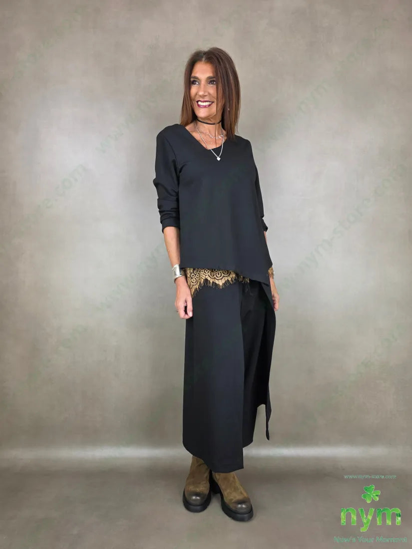 Pantalone Milano Stitch doppio pannello N 60vi35pa5ea - U / NERO / AI26 - PANTALONE