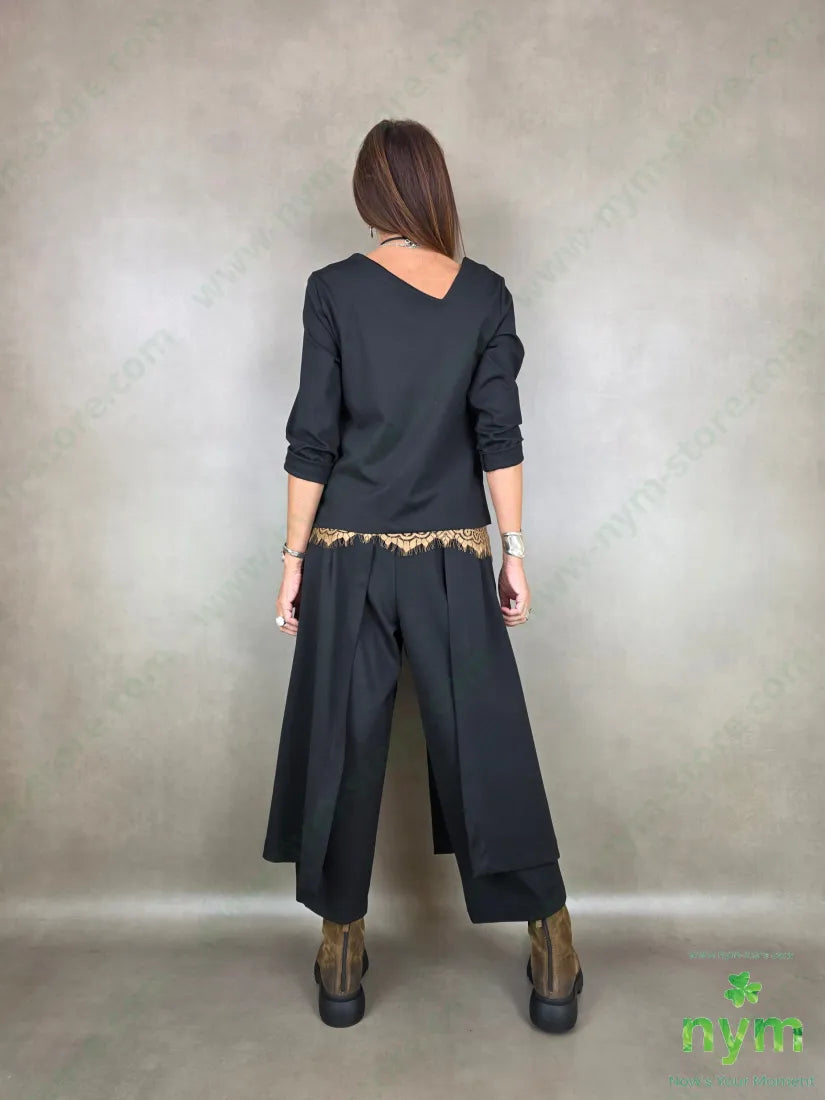 Pantalone Milano Stitch doppio pannello N 60vi35pa5ea - U / NERO / AI26 - PANTALONE