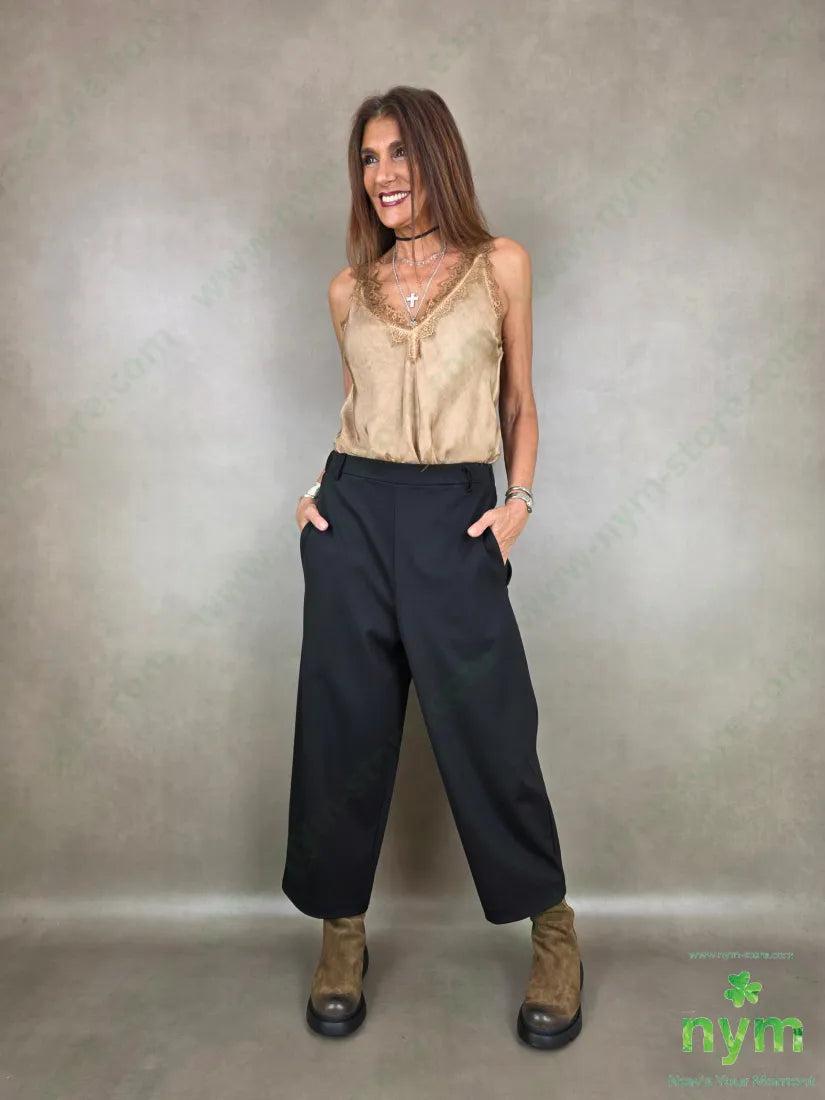 Pantalone Milano Stitch doppio pannello N 60vi35pa5ea - U / NERO / AI26 - PANTALONE