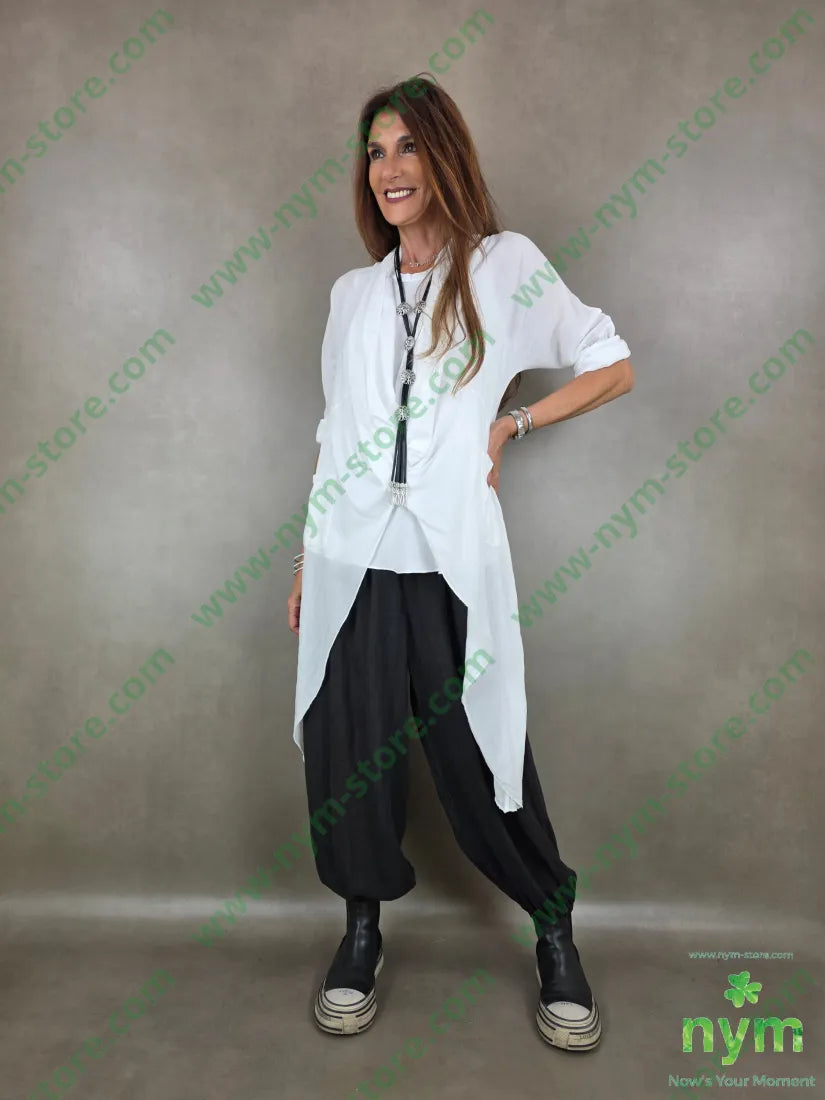 pantalone mussola ela fondo 54ly46vi - PANTALONE