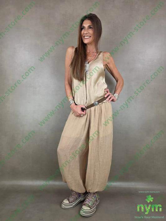 pantalone mussola ela fondo 54ly46vi - PANTALONE