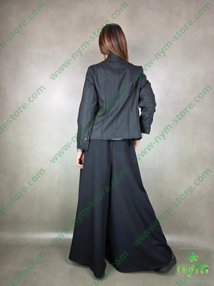 pantalone palazzo a gonna 77pl17vi6ea U / NERO / AI25 PANTALONE