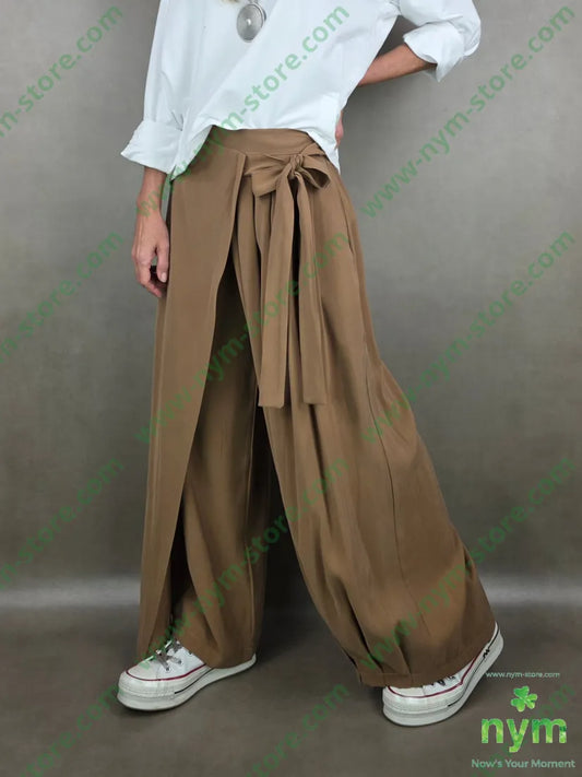 pantalone pareo e pinces 82vi15pl U / CAMMELLO / PE26 PANTALONE