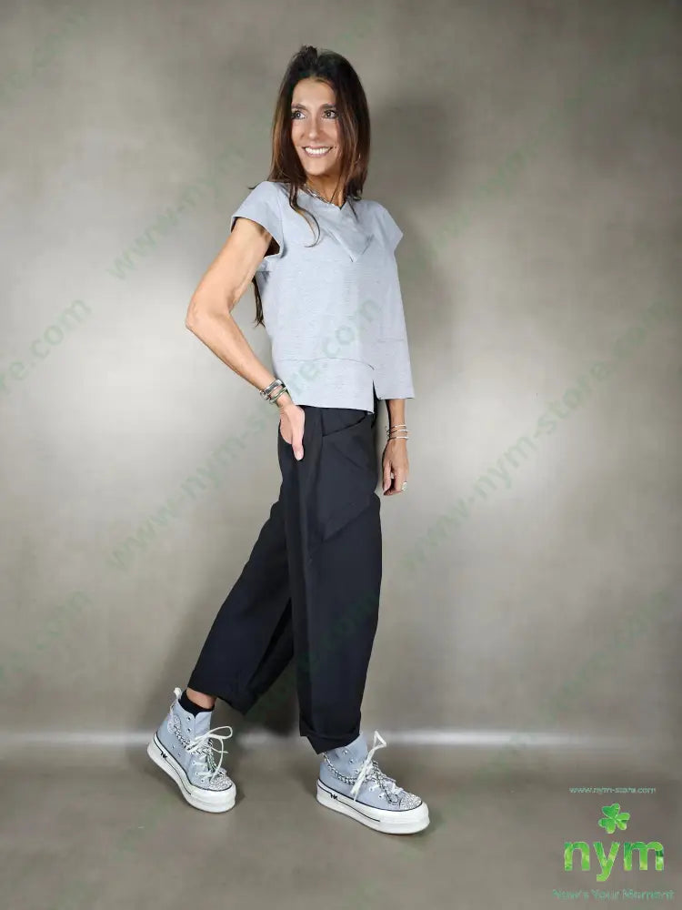 pantalone passanti incrociati 81vi13pa6co PANTALONE
