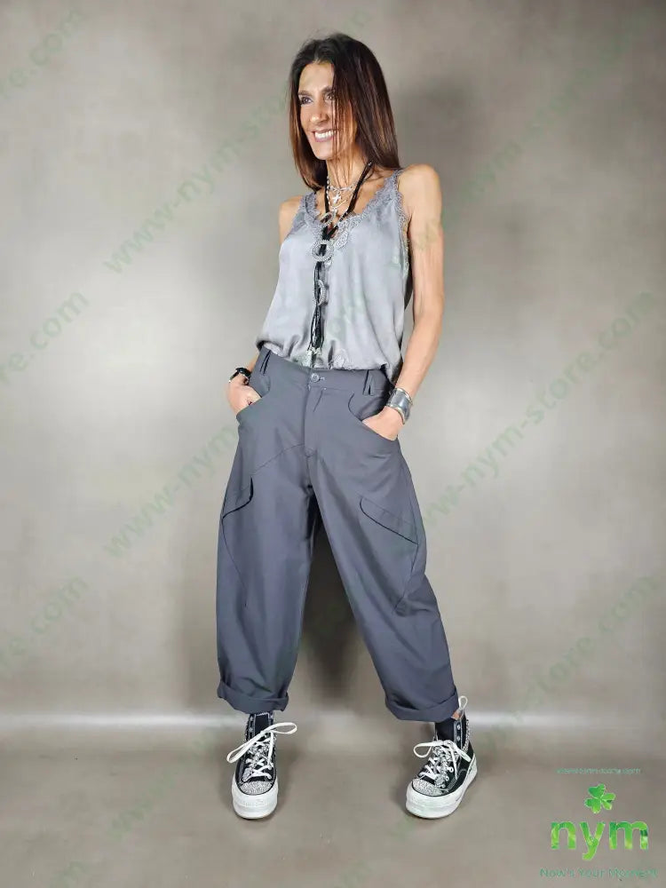 pantalone passanti incrociati 81vi13pa6co PANTALONE