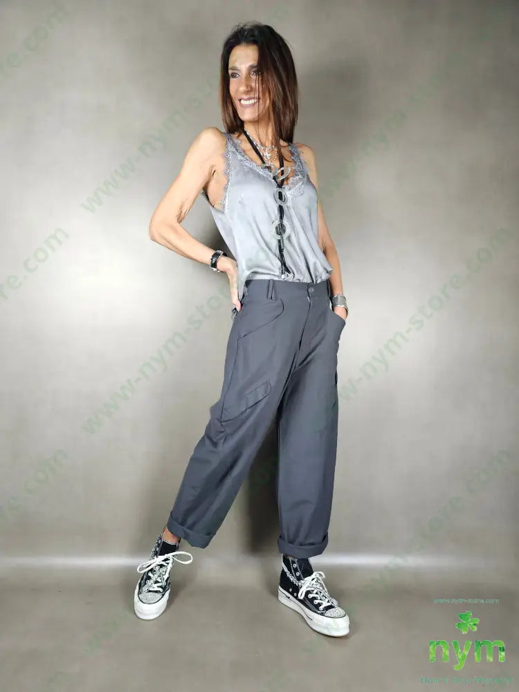 pantalone passanti incrociati 81vi13pa6co PANTALONE