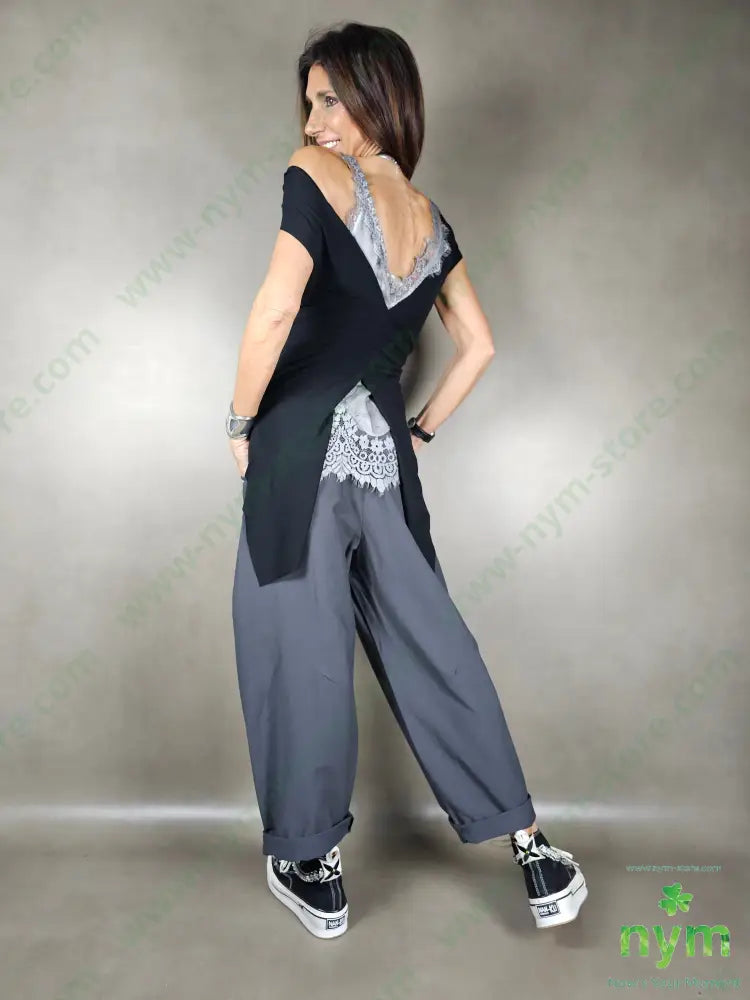 pantalone passanti incrociati 81vi13pa6co PANTALONE
