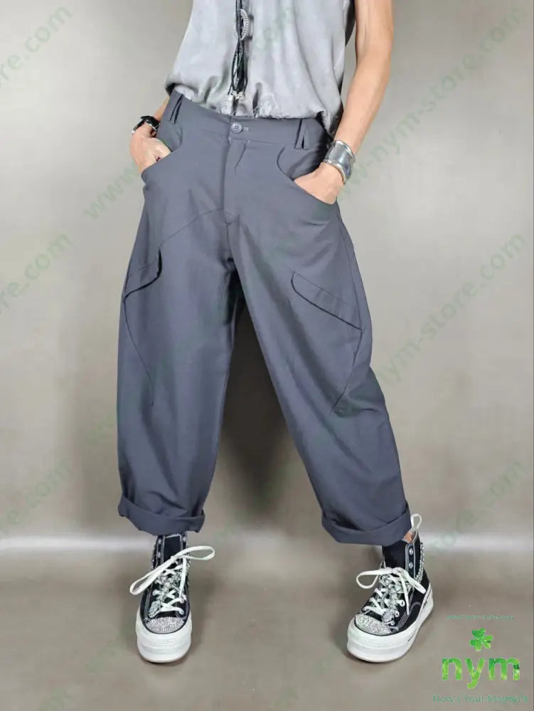 pantalone passanti incrociati 81vi13pa6co U / ANTRACITE / PE25 PANTALONE