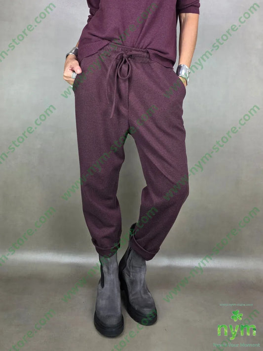 pantalone pesante coulisse 65vi30ny5ea U / BORDO / AI25 PANTALONE