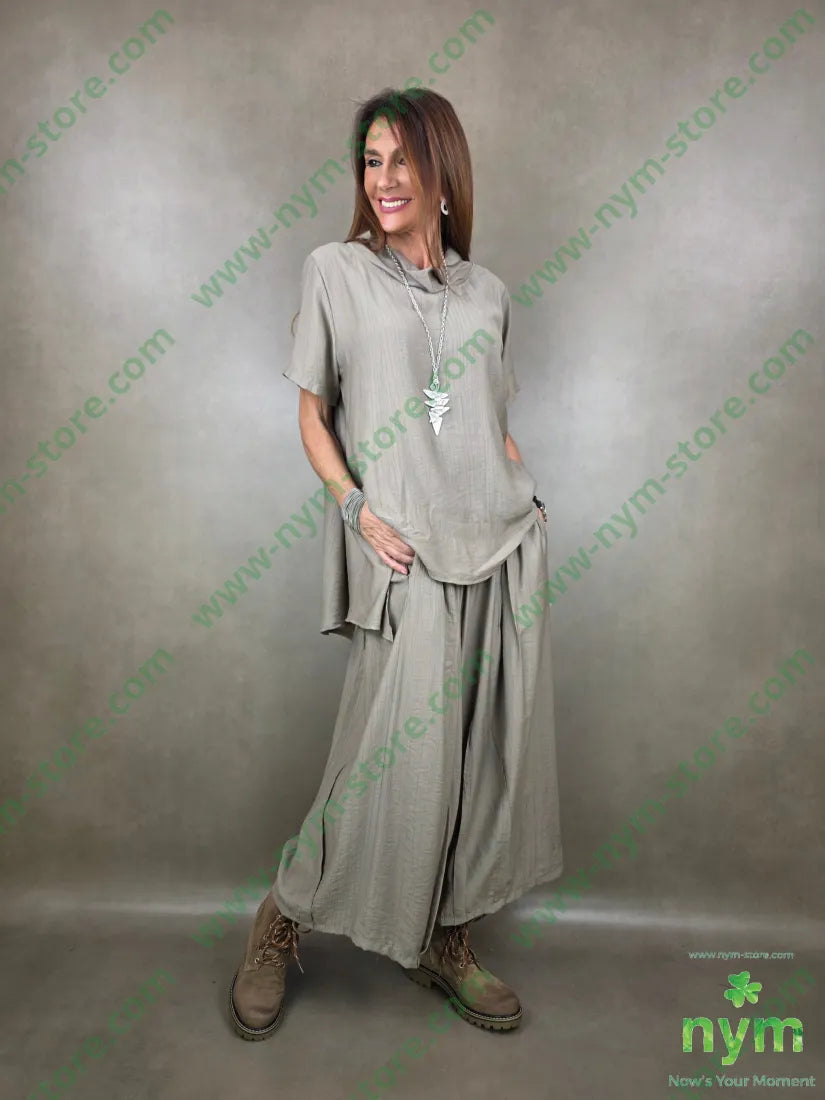 pantalone piega cucita 84vi16pa PANTALONE