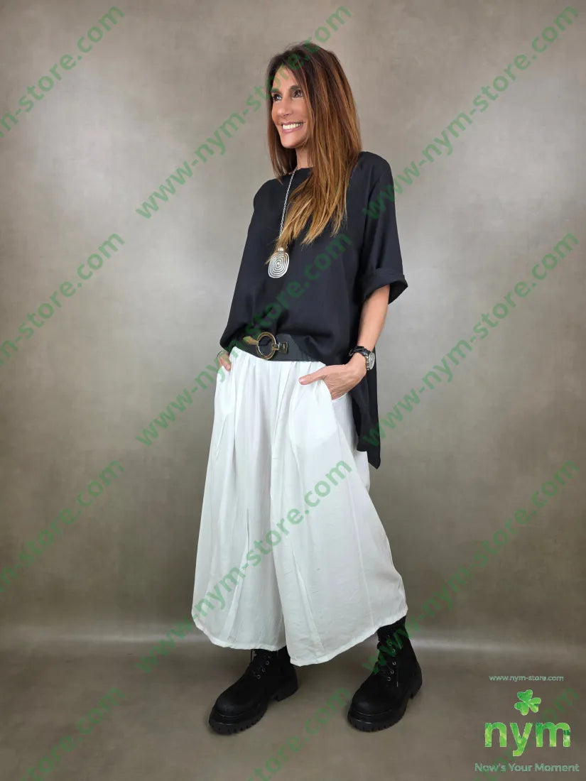 pantalone piega cucita 84vi16pa PANTALONE