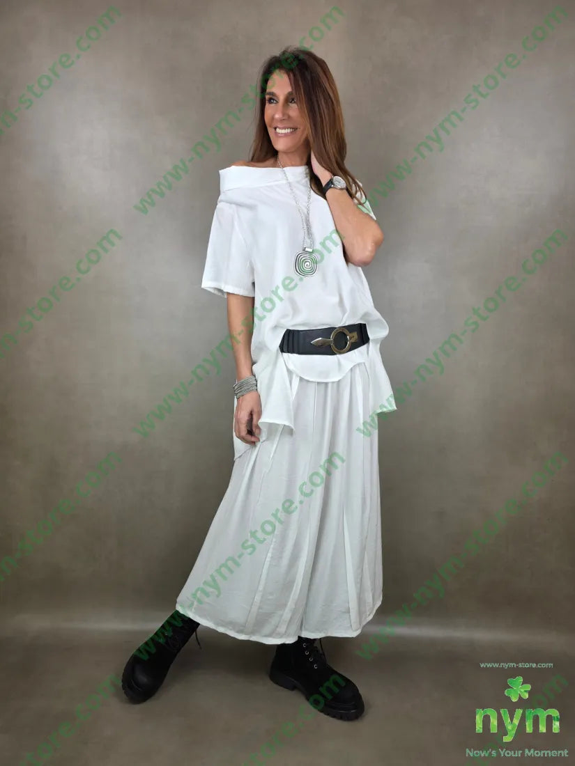 pantalone piega cucita 84vi16pa PANTALONE