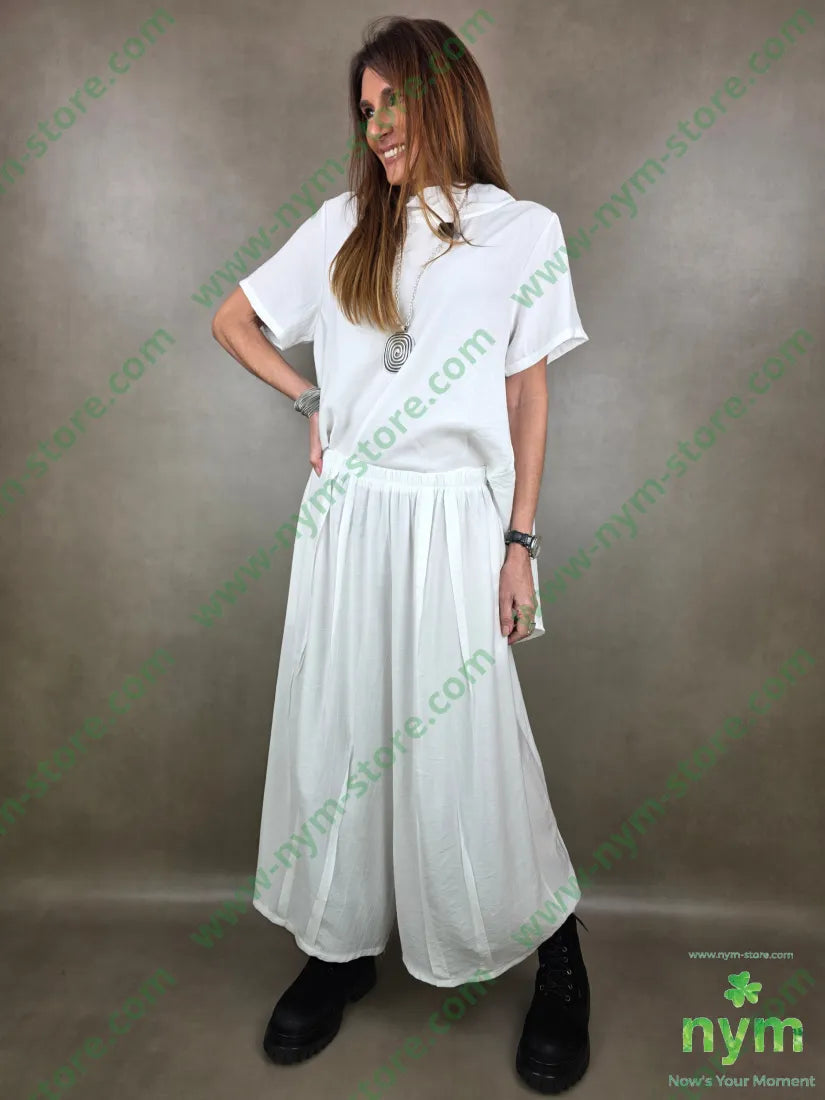 pantalone piega cucita 84vi16pa PANTALONE