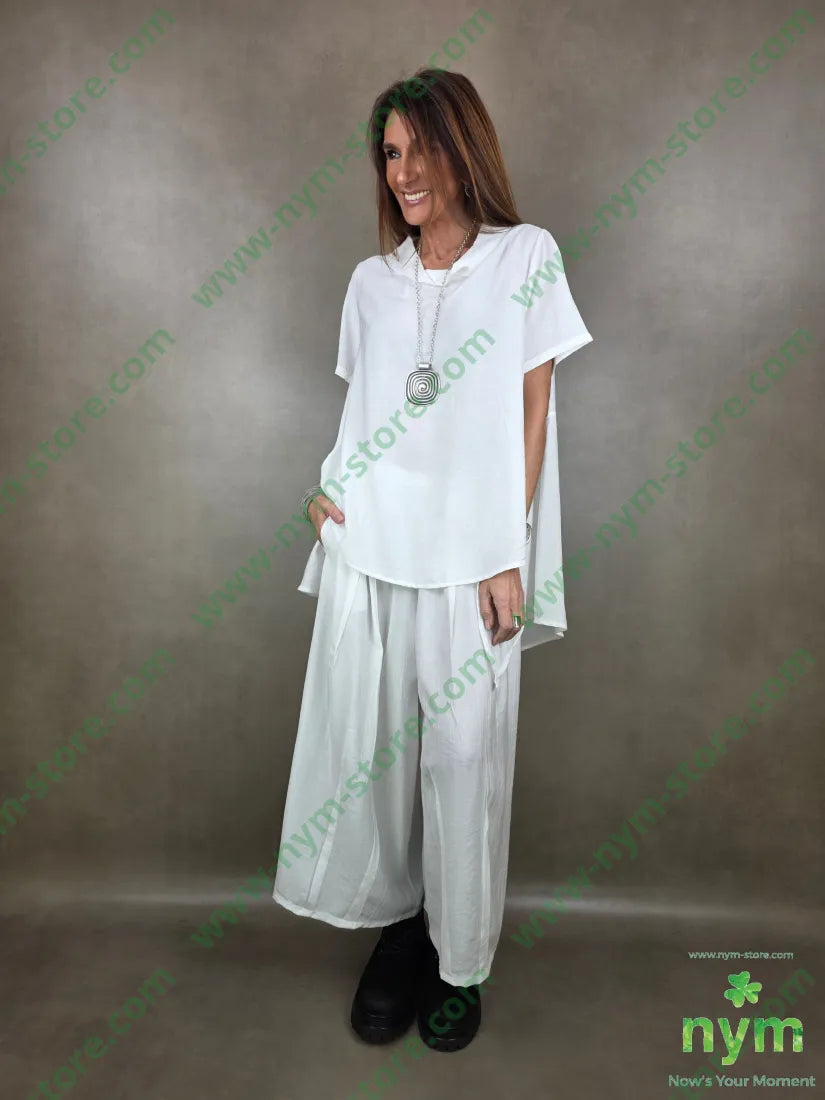 pantalone piega cucita 84vi16pa PANTALONE