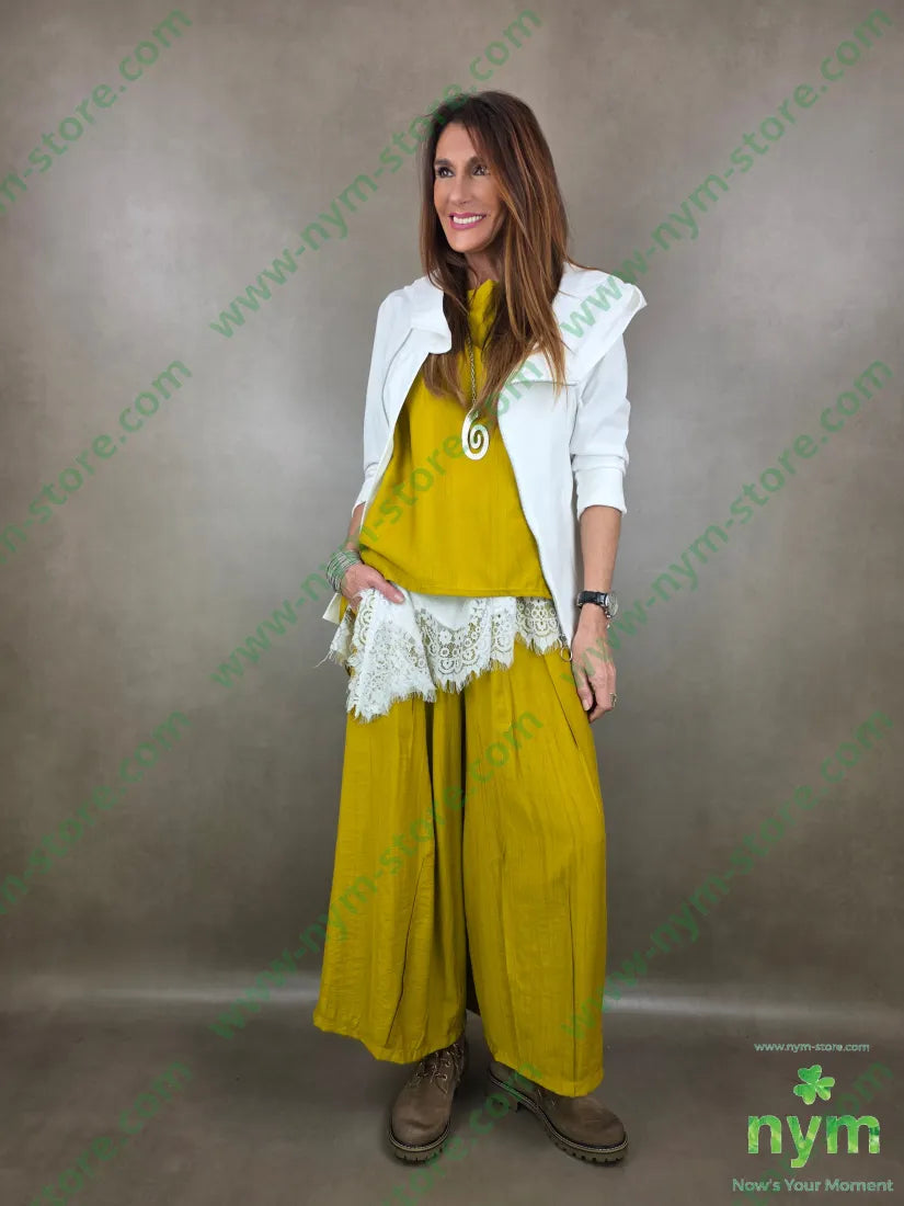 pantalone piega cucita 84vi16pa PANTALONE