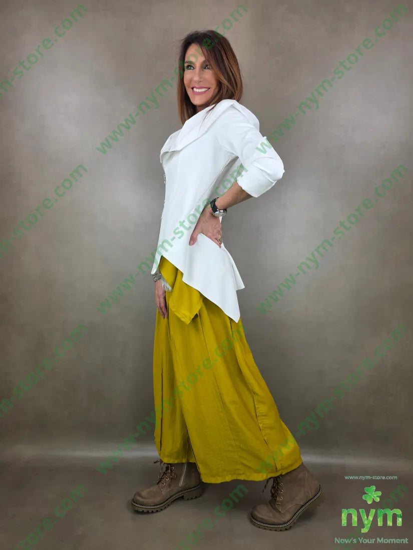 pantalone piega cucita 84vi16pa PANTALONE