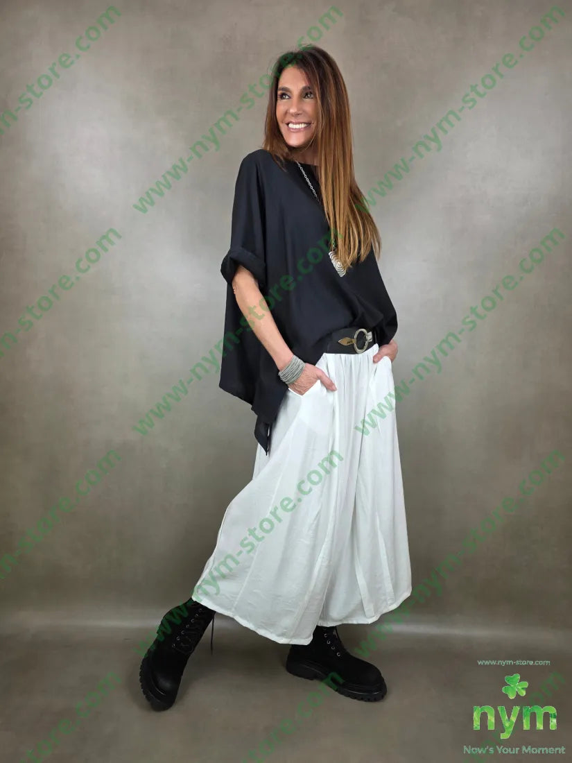 pantalone piega cucita 84vi16pa PANTALONE