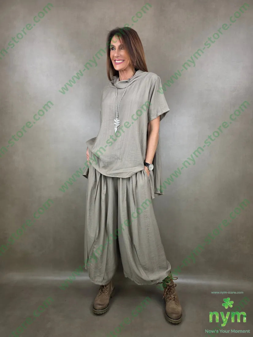 pantalone piega cucita 84vi16pa PANTALONE