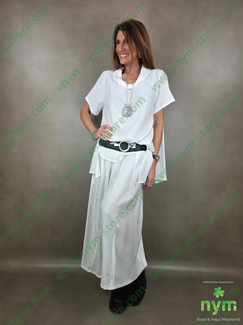 pantalone piega cucita 84vi16pa PANTALONE