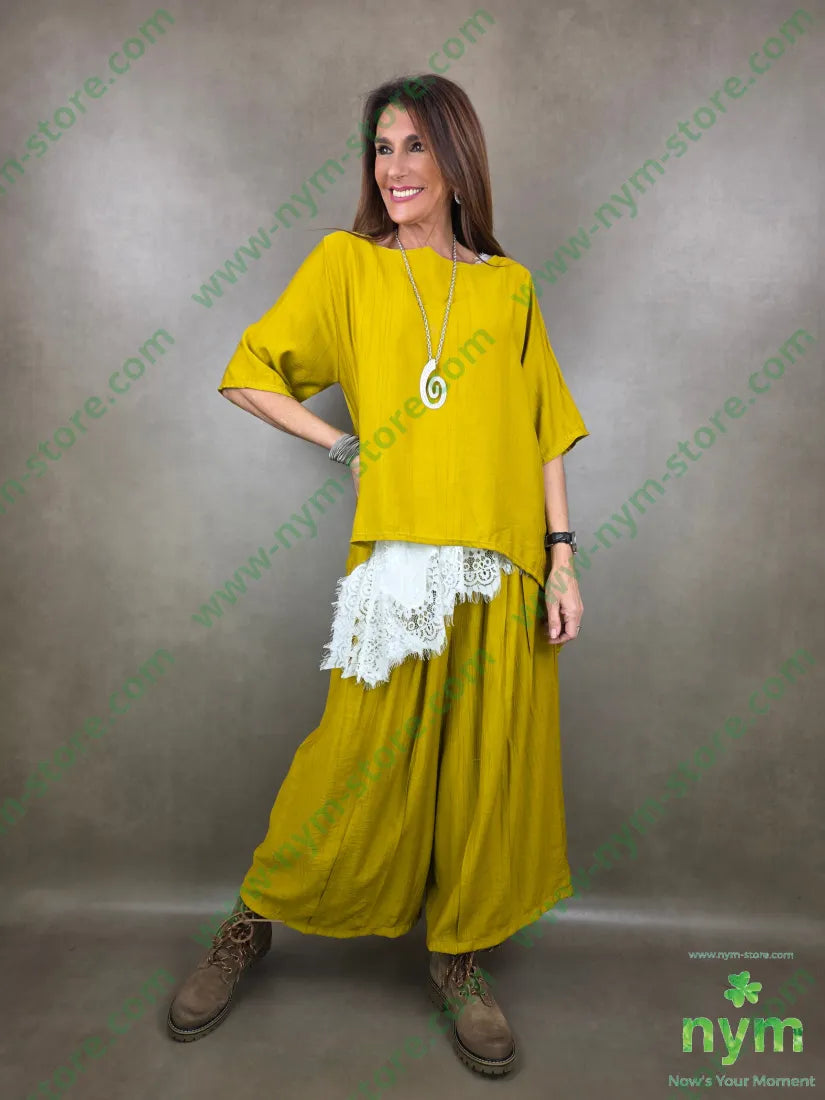 pantalone piega cucita 84vi16pa PANTALONE