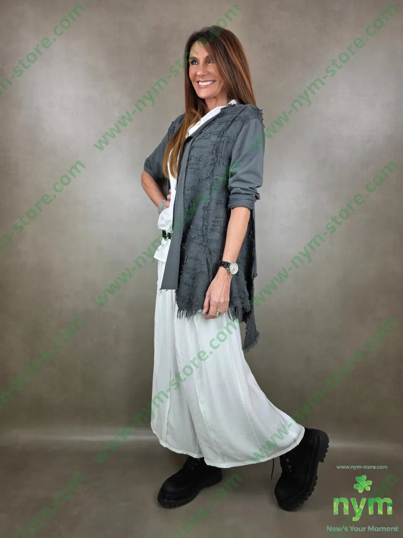 pantalone piega cucita 84vi16pa PANTALONE