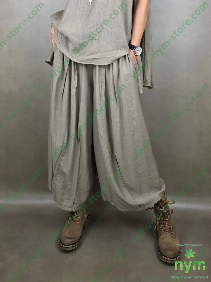 pantalone piega cucita 84vi16pa U / FANGO C. / PE26 PANTALONE