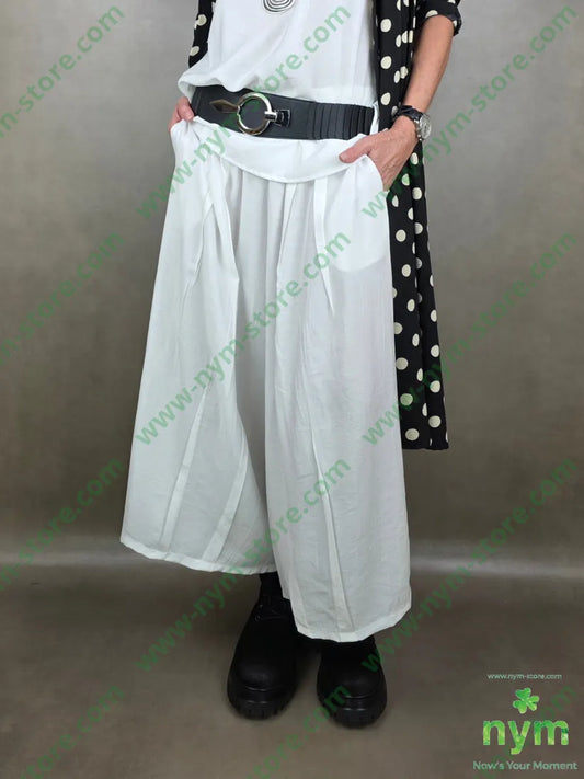 pantalone piega cucita 84vi16pa U / PANNA / PE26 PANTALONE