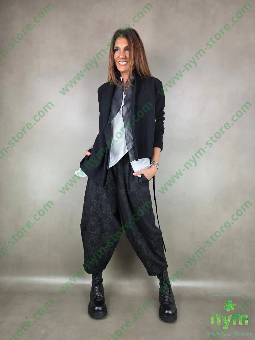 pantalone pois 3d corto 55ry40pl5ea U / NERO / AI25 PANTALONE