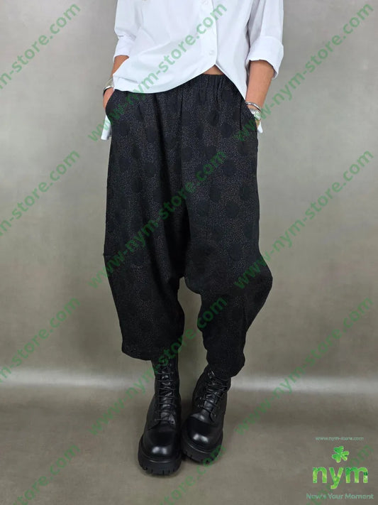 pantalone pois 3d corto 55ry40pl5ea U / NERO / AI25 PANTALONE