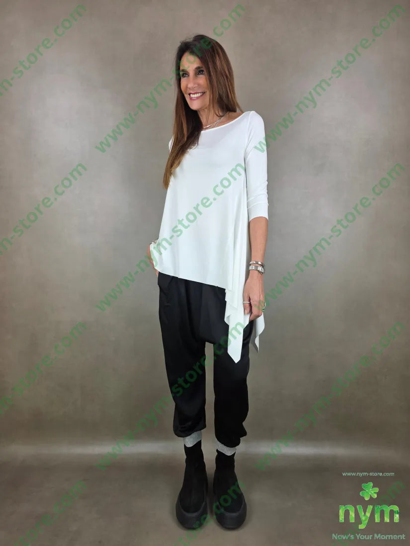 pantalone polsino lurex 96vi4ea PANTALONE