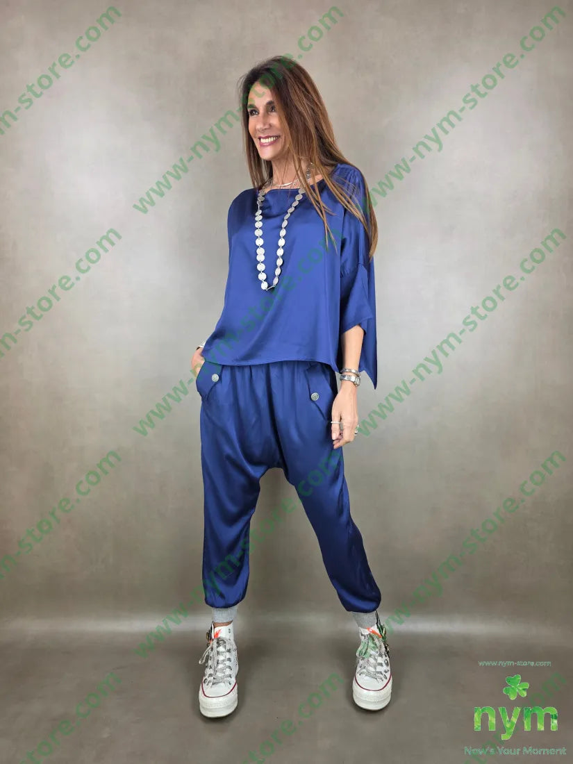 pantalone polsino lurex 96vi4ea PANTALONE