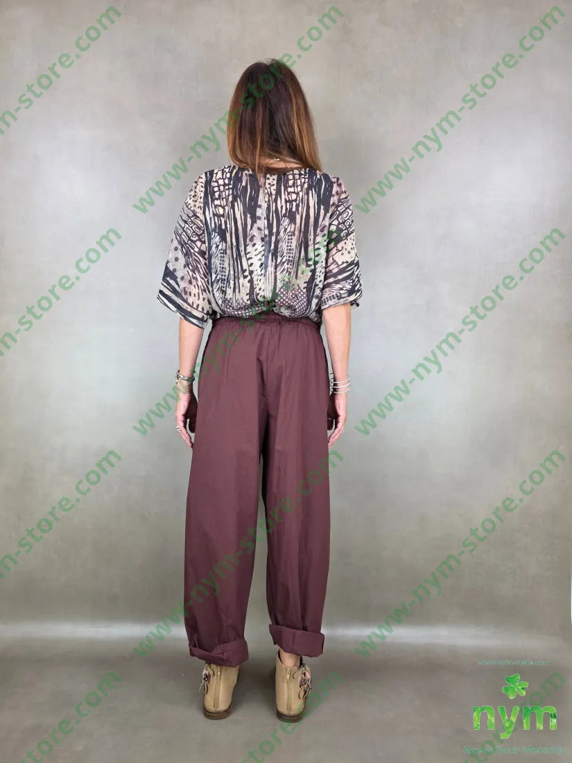 pantalone popelin coulisse ed elastico 100co - PANTALONE