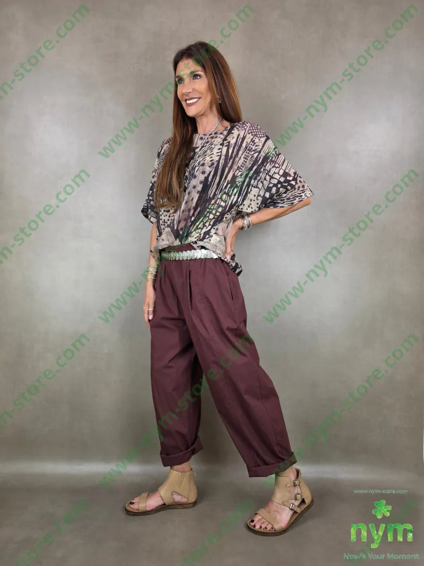 pantalone popelin coulisse ed elastico 100co - PANTALONE