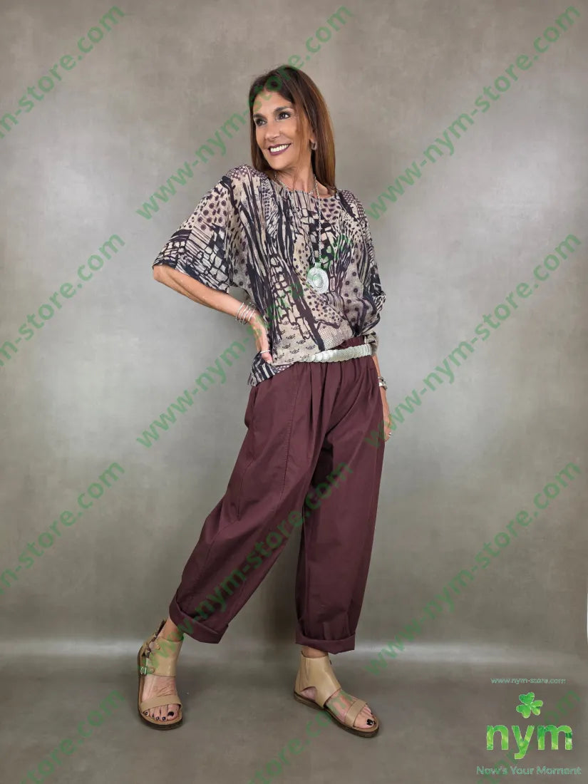pantalone popelin coulisse ed elastico 100co - PANTALONE