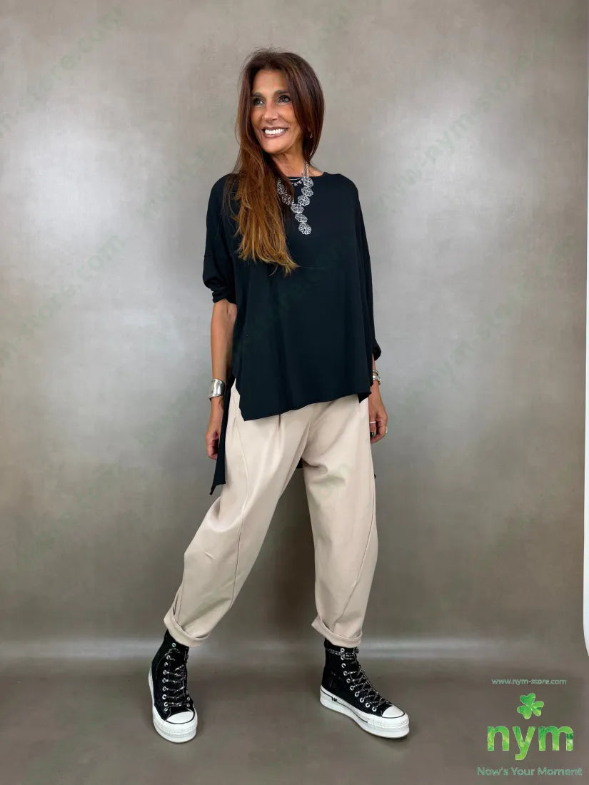 pantalone punto roma tasche ad asola 65vi30ny5ea - PANTALONE